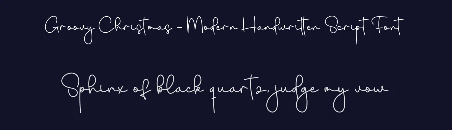 Groovy Christmas – Modern Handwritten Script Font by creativeletter — Script Handwritten Font — thumbnail 2