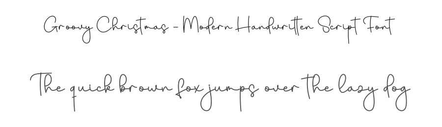 Groovy Christmas – Modern Handwritten Script Font by creativeletter — Script Handwritten Font