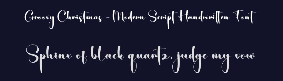 Groovy Christmas – Modern Script Handwritten Font by creativeletter — Script Handwritten Font — thumbnail 2