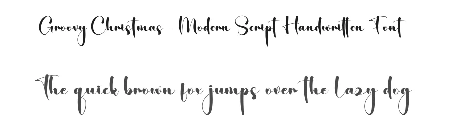 Groovy Christmas – Modern Script Handwritten Font by creativeletter — Script Handwritten Font