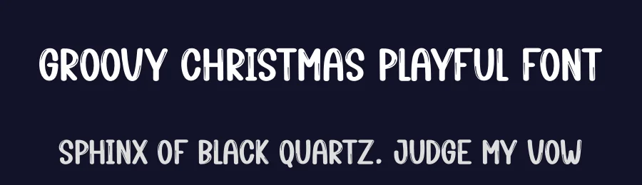 Groovy Christmas Playful Font by creativeletter — Display Font — thumbnail 2