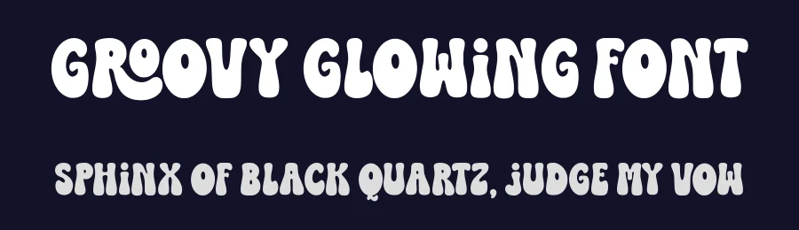 Groovy Glowing Font by Siapgraph — Display Font — thumbnail 2