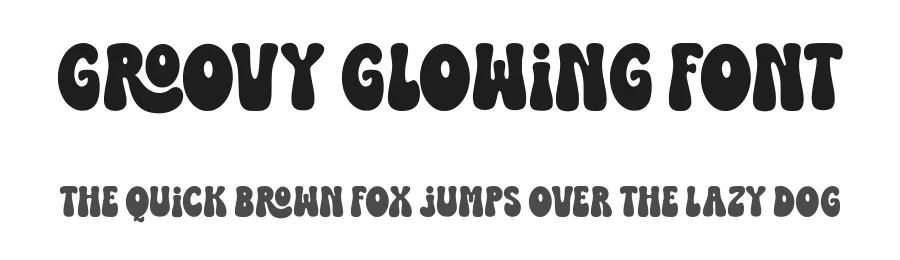 Groovy Glowing Font by Siapgraph — Display Font