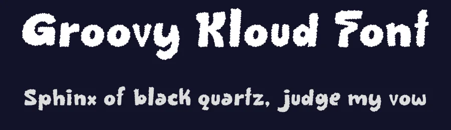 Groovy Kloud Font by Groovy Font — Display Font — thumbnail 2