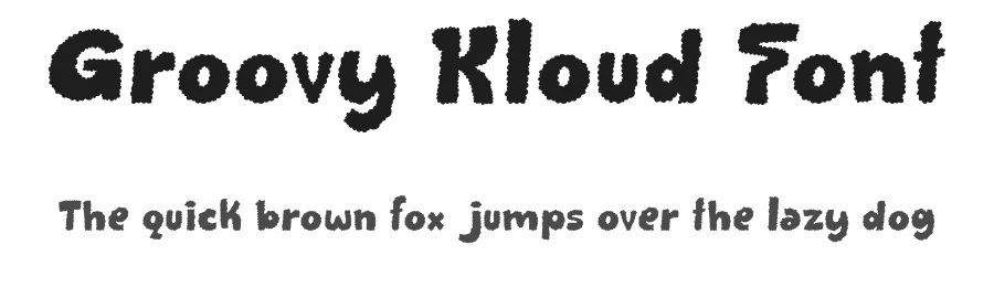 Groovy Kloud Font by Groovy Font — Display Font