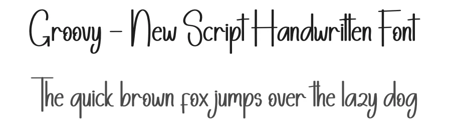 Groovy – New Script Handwritten Font by andikastudio — Display Font
