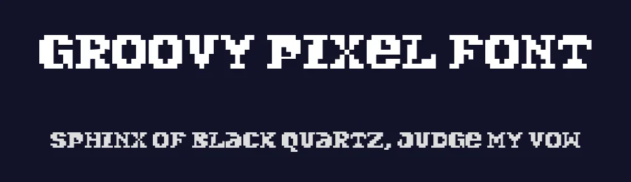 Groovy Pixel Font by Groovy Font — Display Font — thumbnail 2