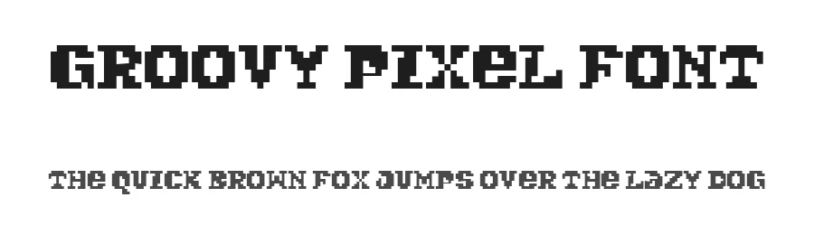 Groovy Pixel Font by Groovy Font — Display Font