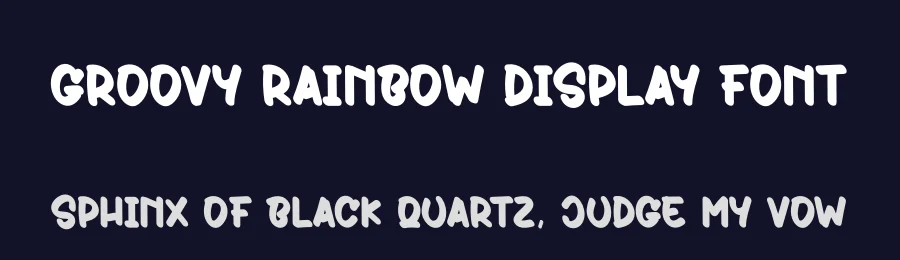 Groovy Rainbow Display Font by creativeletter — Display Font — thumbnail 2