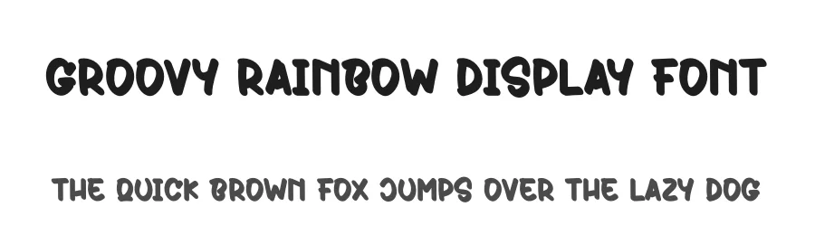Groovy Rainbow Display Font by creativeletter — Display Font