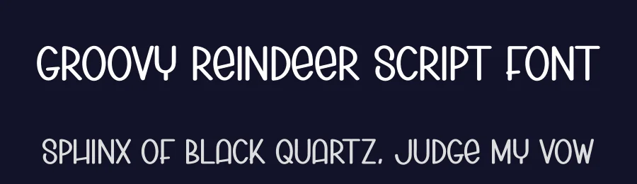 Groovy Reindeer Script Font by creativeletter — Display Font — thumbnail 2