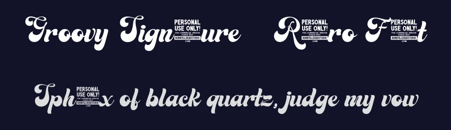 Groovy Signature – Retro Font by Artisan Template — Decorative Font — thumbnail 2