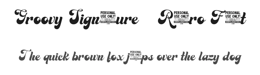 Groovy Signature – Retro Font by Artisan Template — Decorative Font