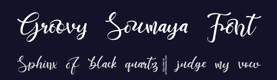 Groovy Soumaya Font by letterhanna — Script Handwritten Font — thumbnail 2