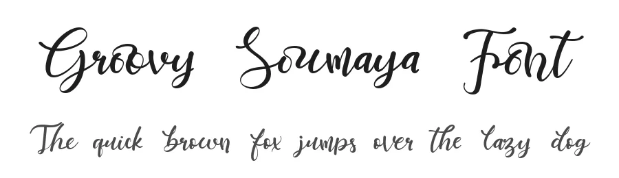 Groovy Soumaya Font by letterhanna — Script Handwritten Font