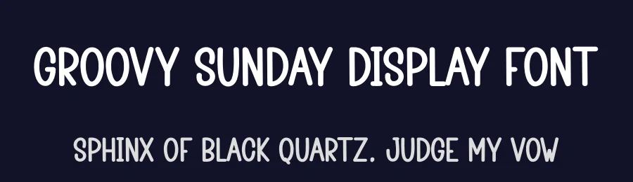 Groovy Sunday Display Font by creativeletter — Display Font — thumbnail 2