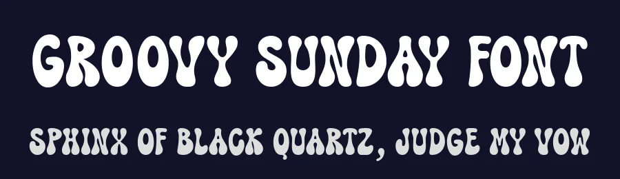 Groovy Sunday Font by keithzo — Display Font — thumbnail 2