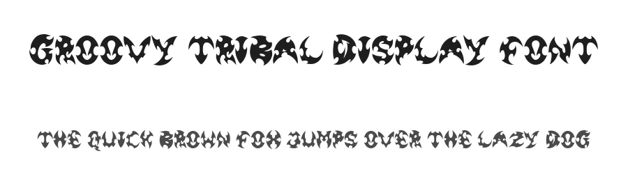 Groovy Tribal Display Font by Groovy Font — Display Font