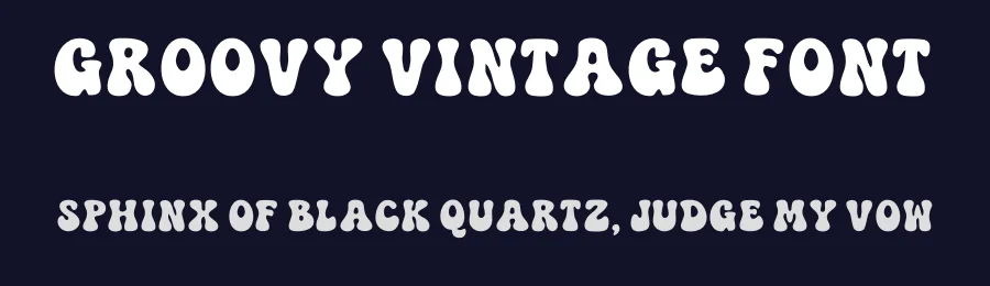 Groovy Vintage Font by hatimestea — Display Font — thumbnail 2