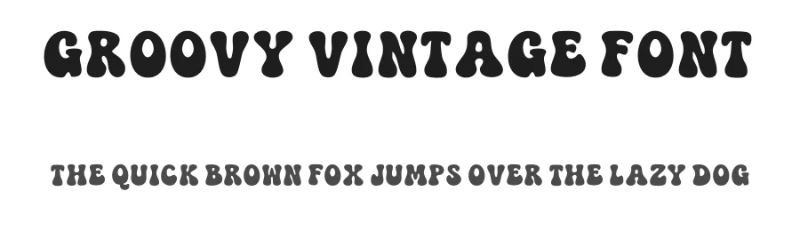 Groovy Vintage Font by hatimestea — Display Font