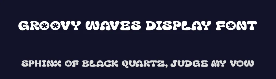 Groovy Waves Display Font by figuree studio — Display Font — thumbnail 2