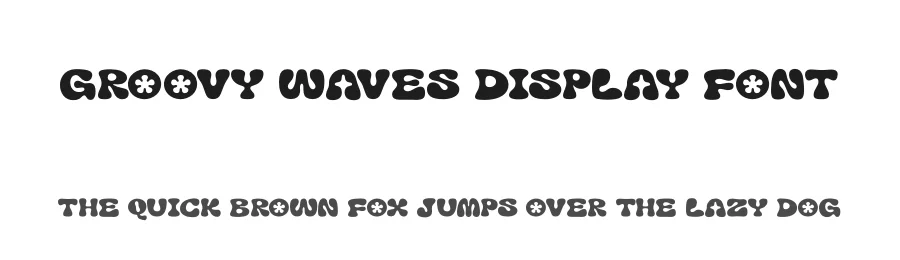 Groovy Waves Display Font by figuree studio — Display Font