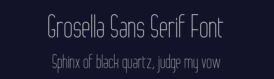 Grosella Sans Serif Font by Hadenartwork® — Sans Serif Font — thumbnail 2