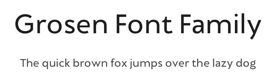 Grosen Font Family by Hurufatfont — Sans Serif Font