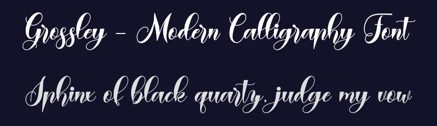 Grossley – Modern Calligraphy Font by Naharstd — Script Handwritten Font — thumbnail 2
