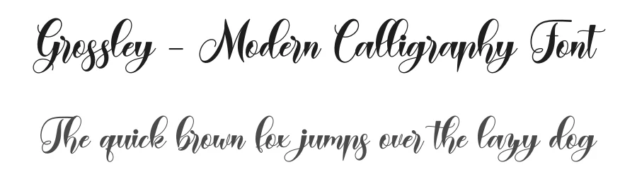 Grossley – Modern Calligraphy Font by Naharstd — Script Handwritten Font