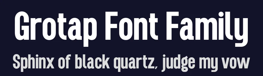 Grotap Font Family by roomspace.cl — Decorative Font — thumbnail 2