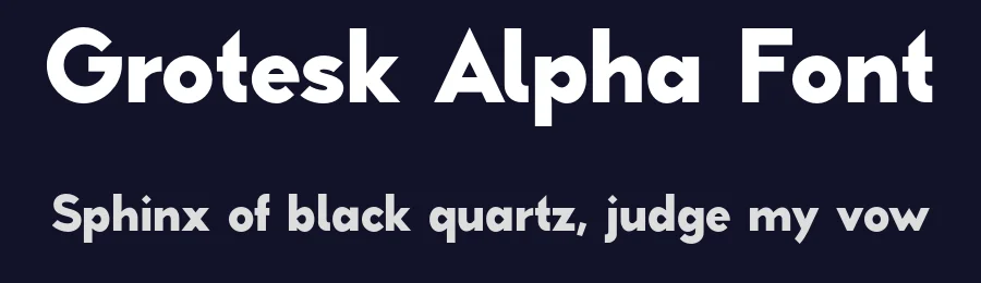 Grotesk Alpha Font by Maciej Grabowski — Sans Serif Font — thumbnail 2
