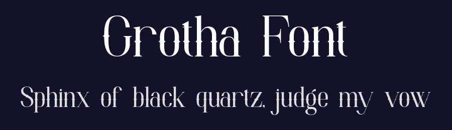 Grotha Font by ErmediaStudio — Decorative Font — thumbnail 2