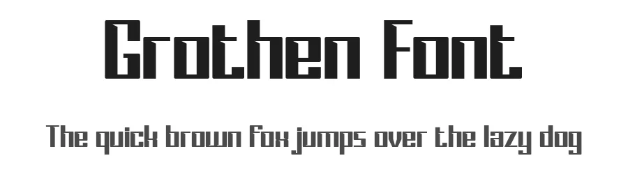 Grothen Font by Flawless And Co — Sans Serif Font