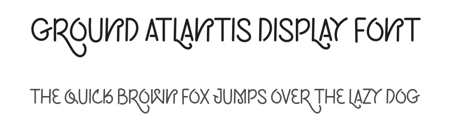 Ground Atlantis Display Font by inermediaSTUDIO — Sans Serif Font