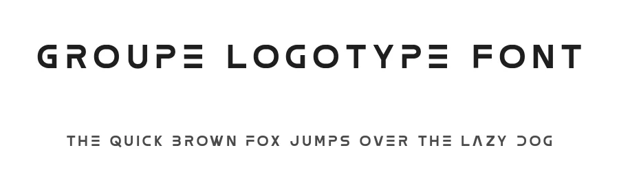 Groupe Logotype Font by andikafez — Sans Serif Font