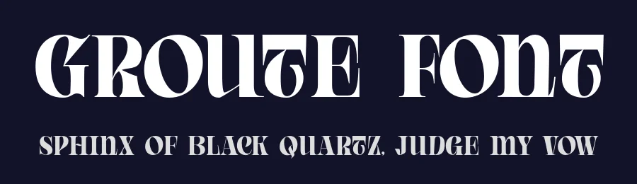 Groute Font by gianstudio12 — Serif Font — thumbnail 2