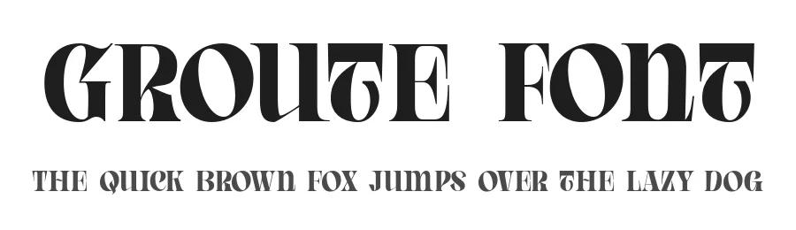 Groute Font by gianstudio12 — Serif Font