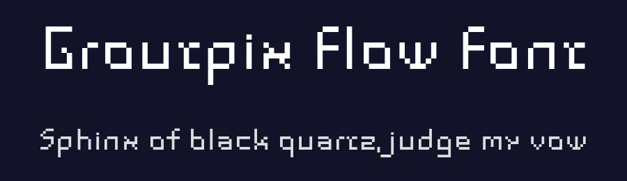 Groutpix Flow Font by ffeeaarr — Display Font — thumbnail 2