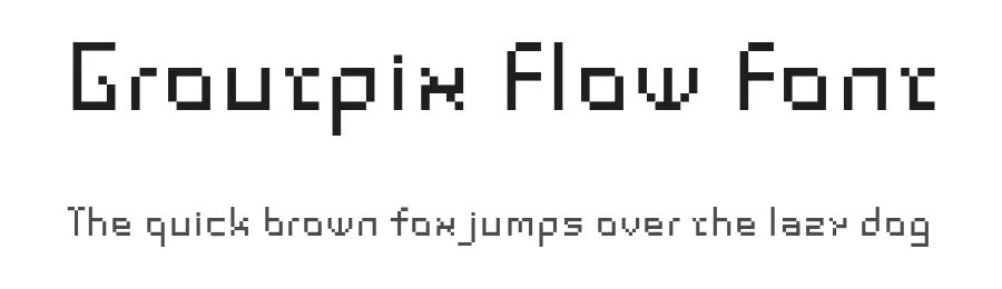 Groutpix Flow Font by ffeeaarr — Display Font