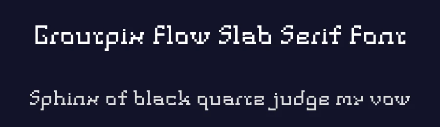 Groutpix Flow Slab Serif Font by ffeeaarr — Decorative Font — thumbnail 2