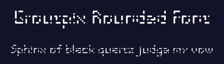 Groutpix Rounded Font by ffeeaarr — Display Font — thumbnail 2