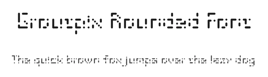 Groutpix Rounded Font by ffeeaarr — Display Font