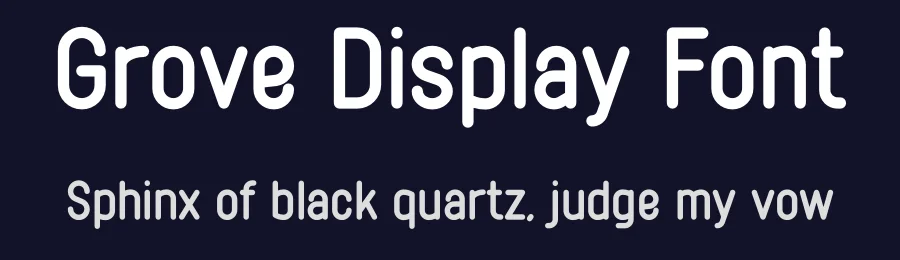 Grove Display Font by vpcreativeshop — Sans Serif Font — thumbnail 2