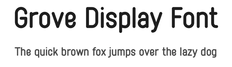 Grove Display Font by vpcreativeshop — Sans Serif Font
