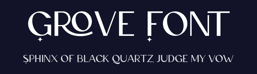 Grove Font by AndrewPixel — Sans Serif Font — thumbnail 2