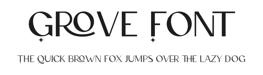 Grove Font by AndrewPixel — Sans Serif Font
