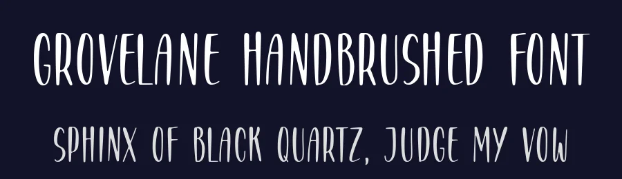 GROVELANE Handbrushed Font by balpirick — Script Handwritten Font — thumbnail 2