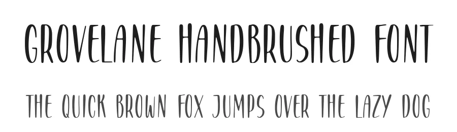 GROVELANE Handbrushed Font by balpirick — Script Handwritten Font