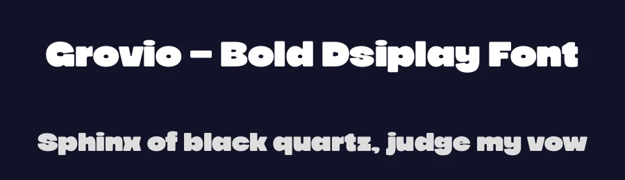 Grovio – Bold Dsiplay Font by limitype — Display Font — thumbnail 2